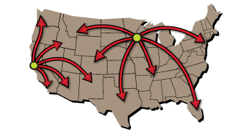 Map of Houses Designed by Bjella Residential Architects